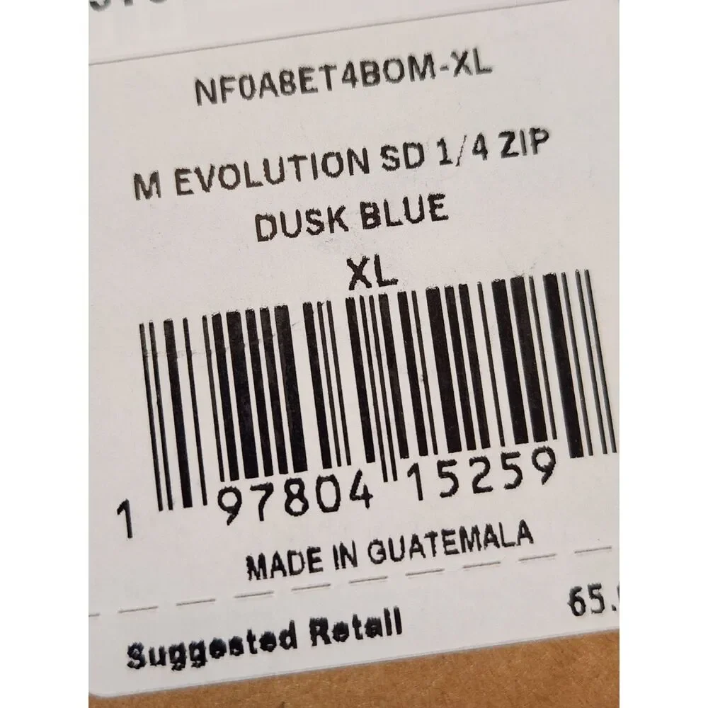The North Face Men’s Evolution SD ¼ Zip Pullover Dusk Blue XL
